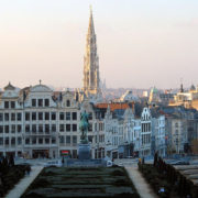 Bruksela - centrum miasta z ratuszem