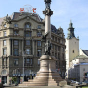 Lwów - kolumna Adama Mickiewicza