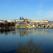 Praga - Zamek Praski i część Mostu Karola
